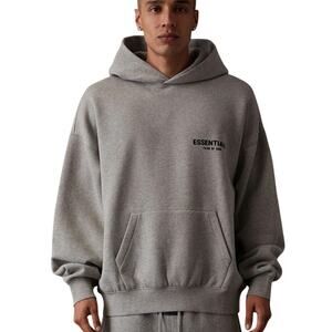 Fear of God ESSENTIALS Dark Oatmeal Hoodie NWT Mens Medium